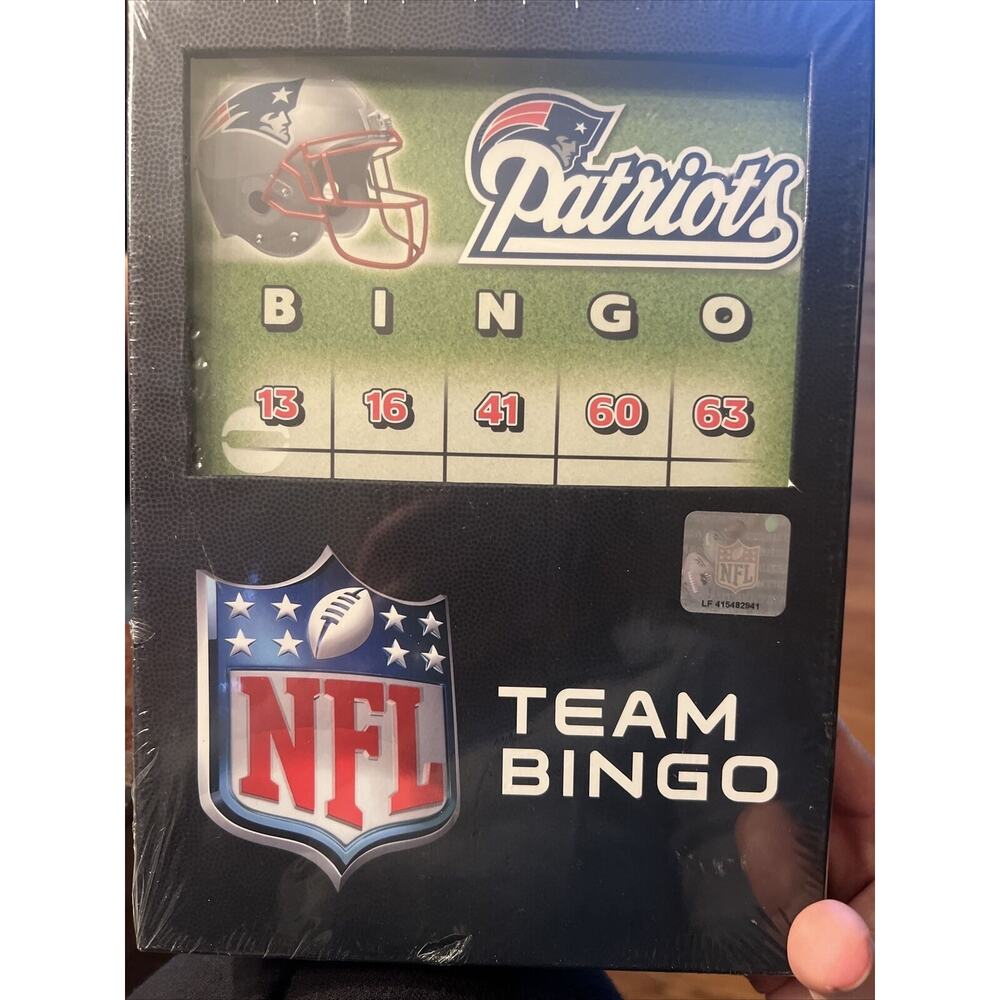 New In Sealed Box "New England Patriots" NFL Team Bingo Game 2000